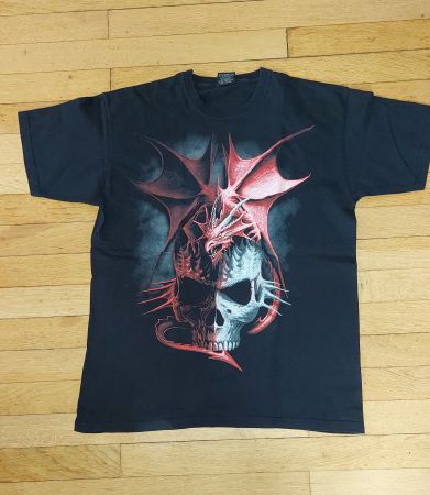 T-Shirt mit Drachenaufdruck, Gr. M