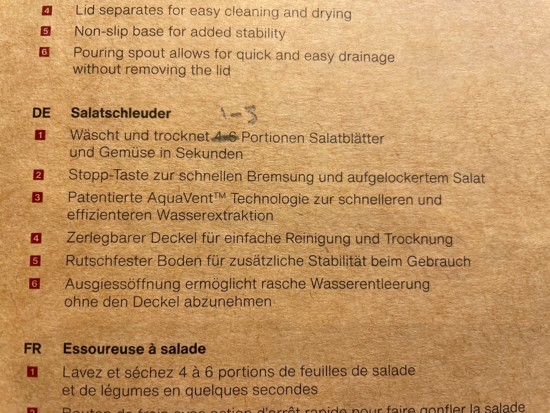 Küchengeräte: Zylizz Salatschleuder Easy Spin S Grau – Gebraucht aus Hinwil von thomas8340 2