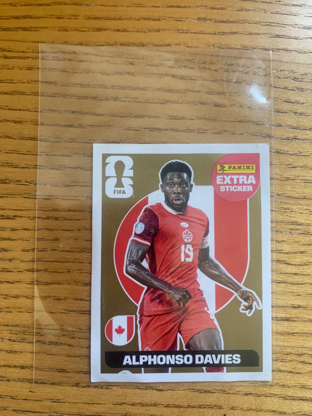 Panini Carte collezionabili: Panini Extra Sticker Alphonso Davies Extra Gold – Usato da Zürich venduto da Kasza 1