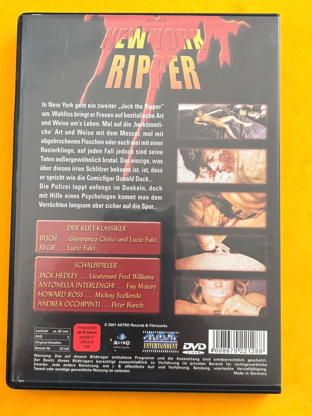 Alle DVDs: New York Ripper – Gebraucht aus Spreitenbach von SwissTradeMan 1