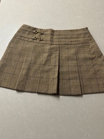 👗 Primark Minirock | Kariert Braun Beige | Gr. 38