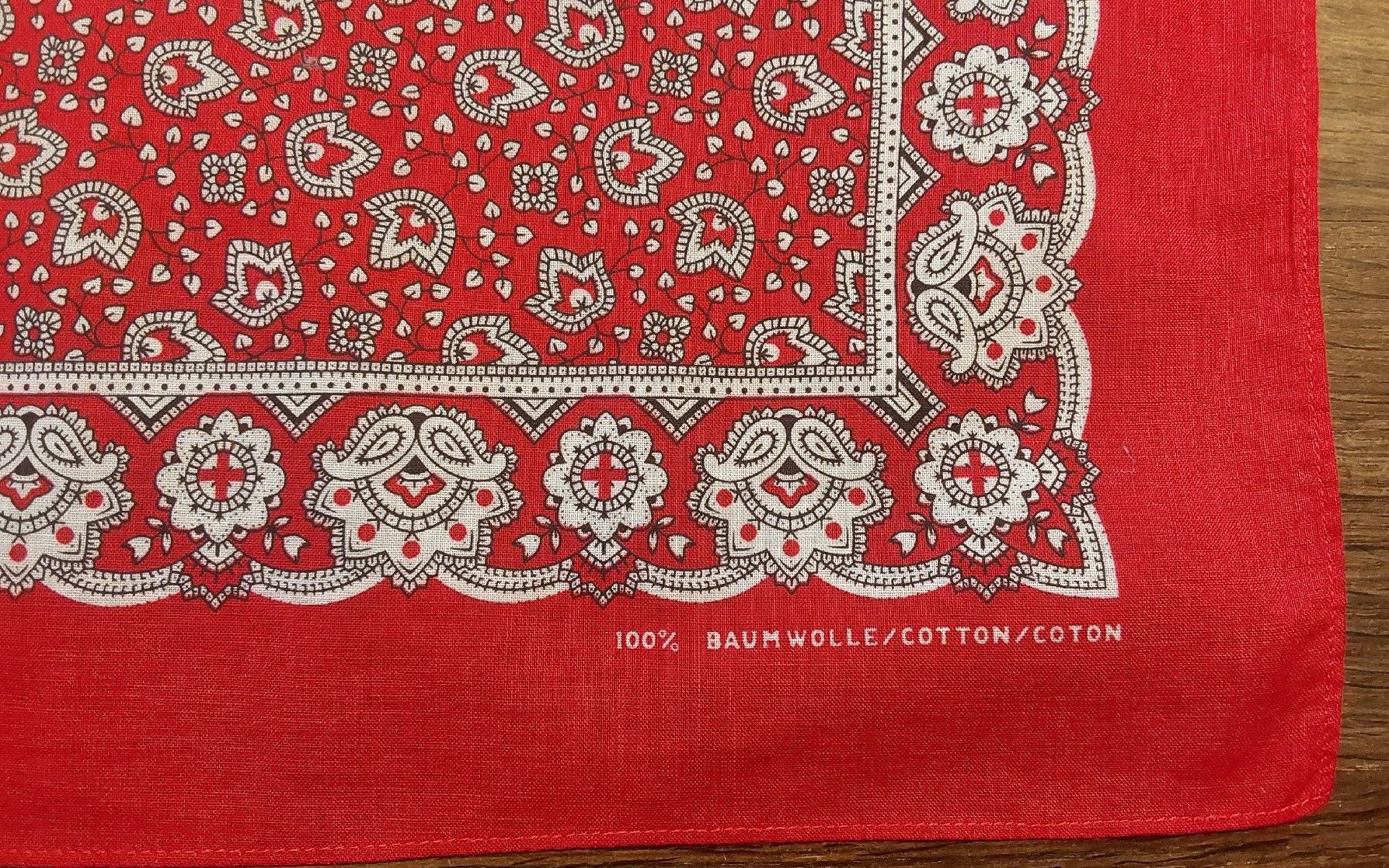 Foulards, Tücher & Schals: Baumwolltuch quadratisch rot – Neu (gemäss Beschreibung) aus Köniz von scopello12 2
