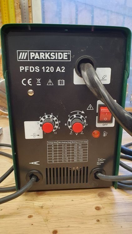Parkside Saldatori: Fülldraht-Schweißgerät PFDS 120 A2 – Usato da Immensee venduto da atlantic_journier