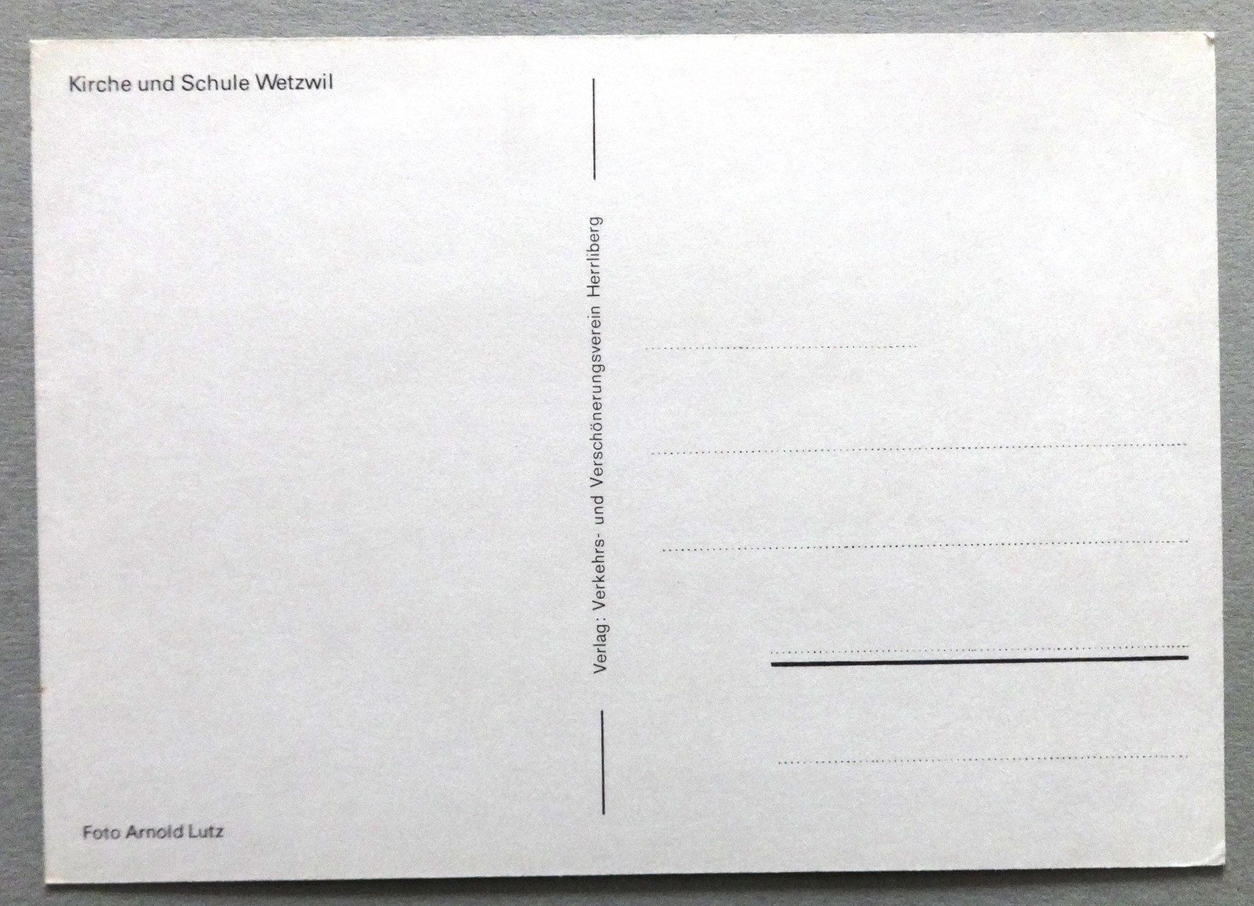 Cartoline postali: Kirche und Schule Wetzwil – Usato da Fétigny venduto da Billy2miny 1
