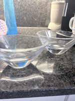 Zwei Glas Schalen von Sandra Rich guter Zustand