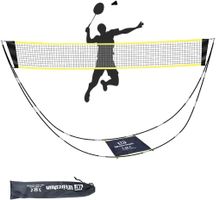 Badminton Netz Set Tragbar Kinder Indoor Outdoor mit Tasche