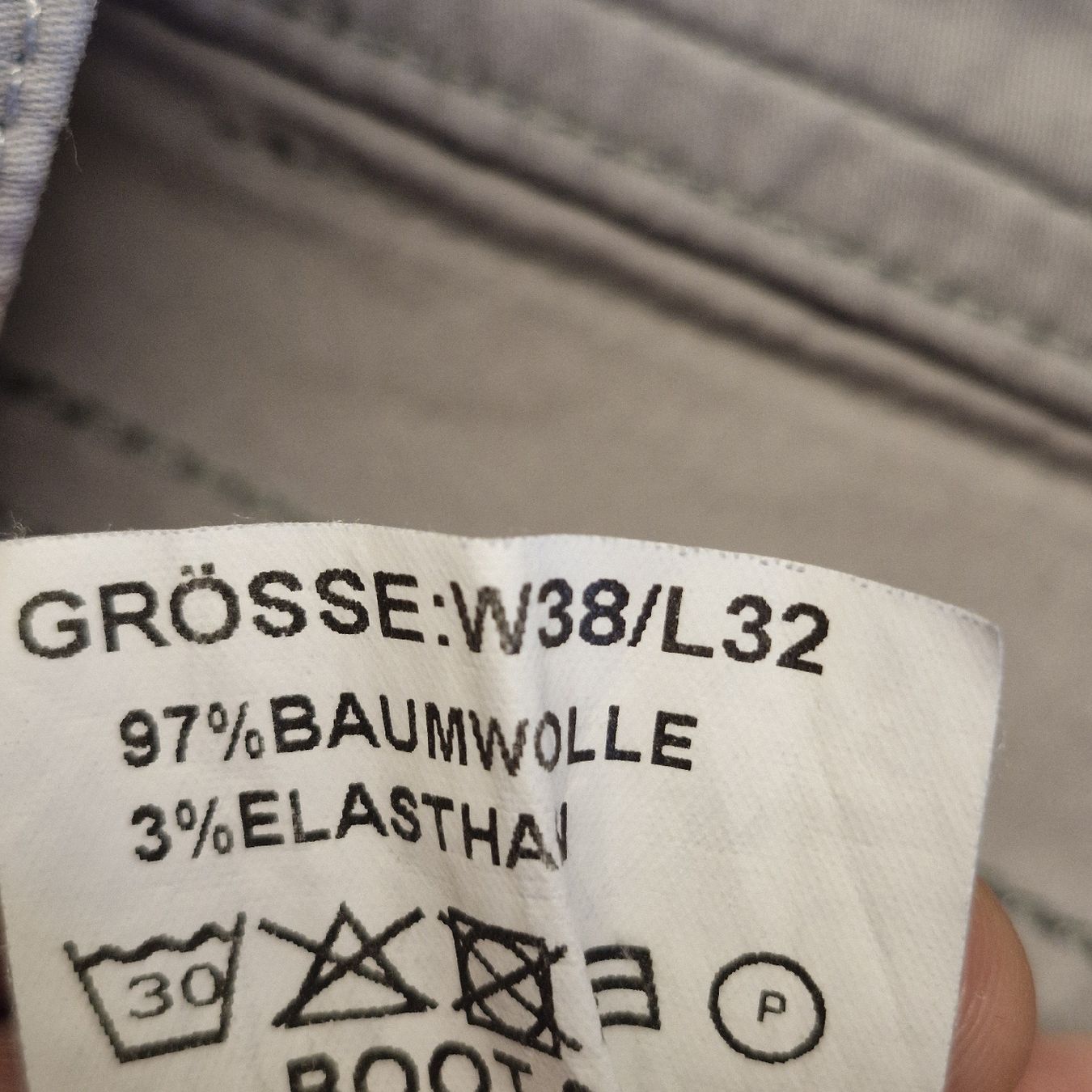 Navyboot Hosen: Navyboot Baumwolle Herrenhose • hellgrau • W38/L32 – Gebraucht aus Forch von nadinepalermo 3