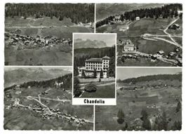 AK En avion au-dessus de Chandolin Val d'Anniviers
