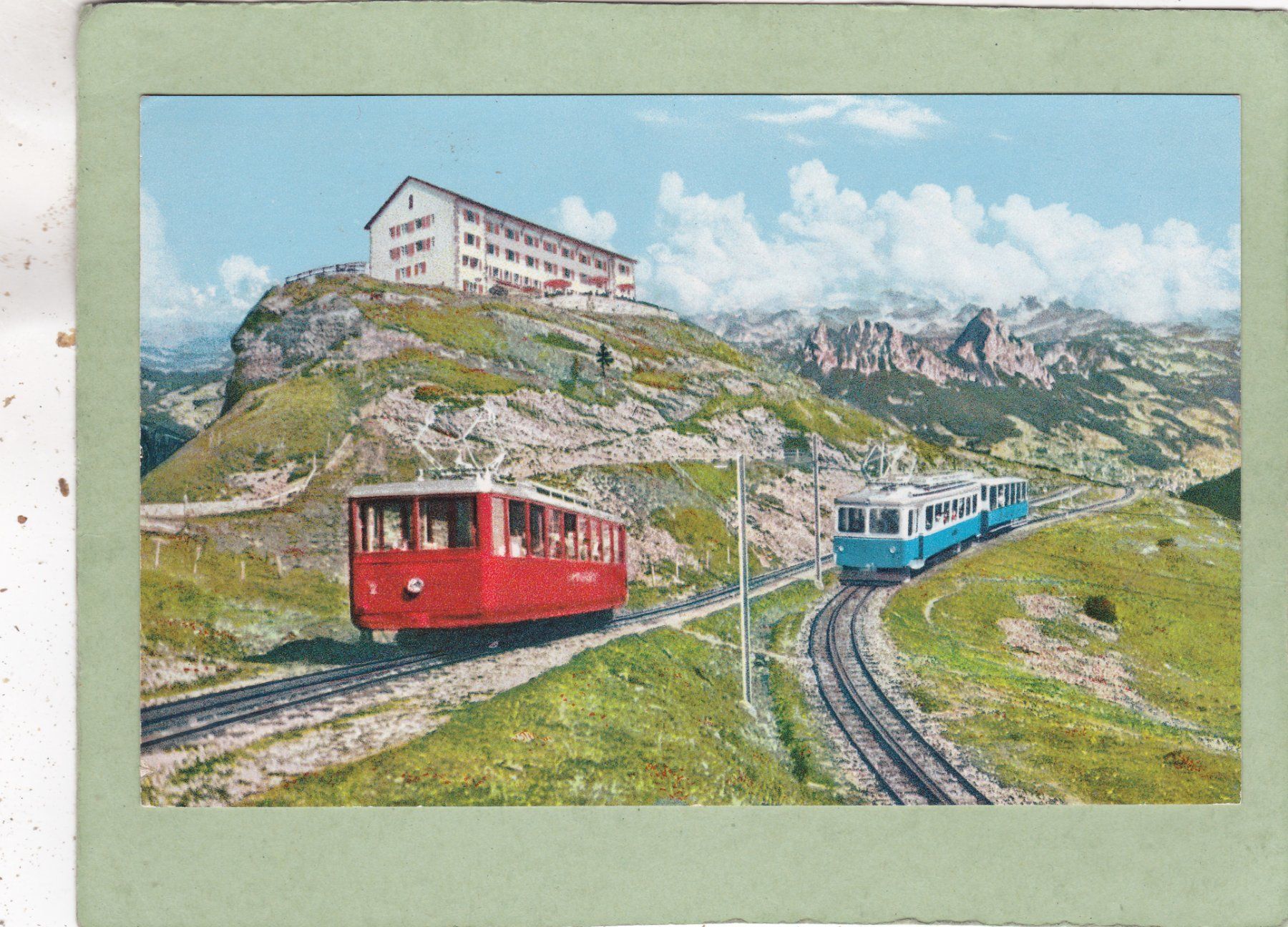 Ansichtskarten: Rigi Kulm Bahn 1958 – Gebraucht aus Herisau von Lisegrat2008