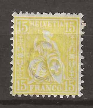 Tutti i francobolli: CH039 - Helvetia assise 39 ** – Usato da Trélex venduto da Phil_Albert