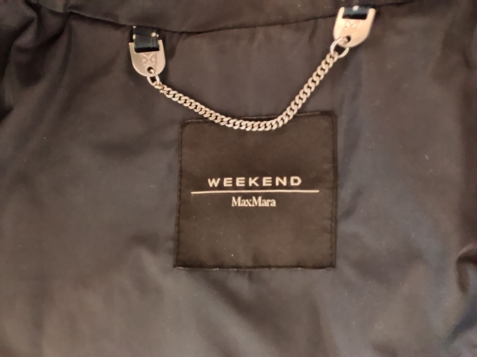 Max Mara Cappotti: Weekend Max Mara trench-coat, 36/S, imperméable, navy – Usato da Neuchâtel venduto da Virgule50 5