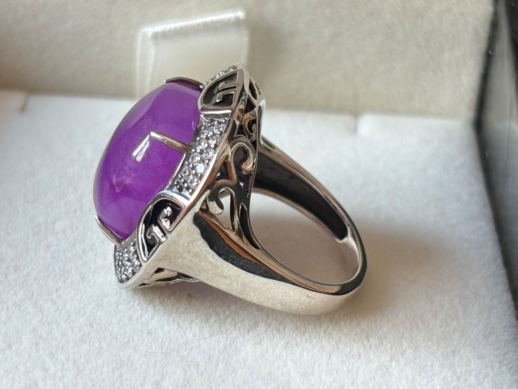 Ringe: Ring Jade, Violett, Silber 925, Grösse 53 – Neu (gemäss Beschreibung) aus Brugg AG von lau_9rvy 4