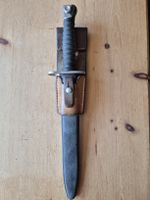 Schweizer Bajonett Modell 57 mit Scheide und Tragriemen