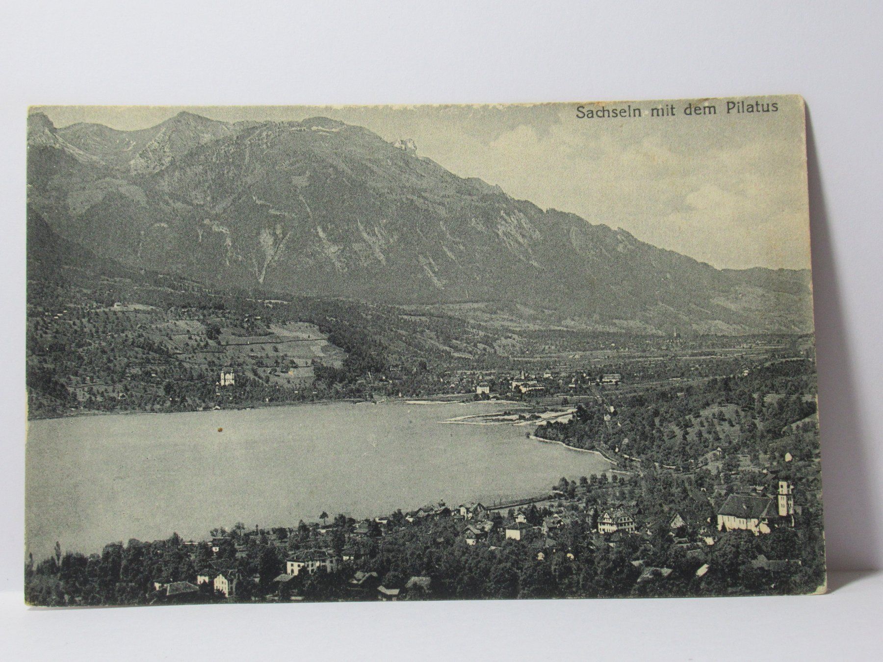 Cartoline postali: Sachseln mit dem Pilatus , Kirche – Usato da Grenchen venduto da Bluemchen1900 1