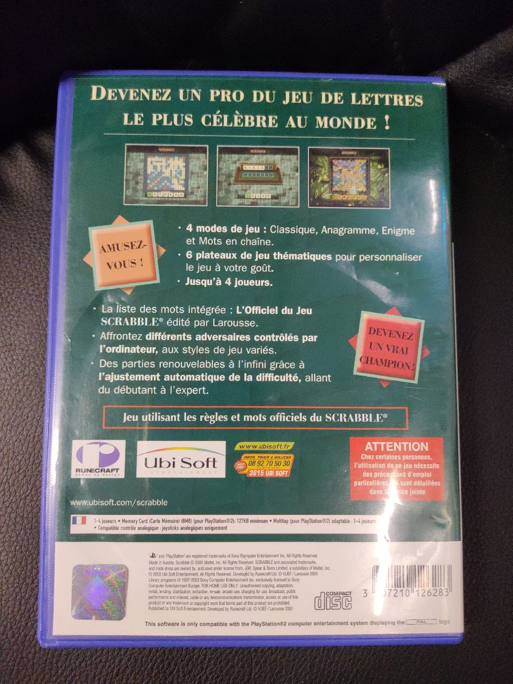 Sony Giochi: Scrabble Interactive — Jeu PS2 —  – Usato da Fribourg venduto da PastGame 1