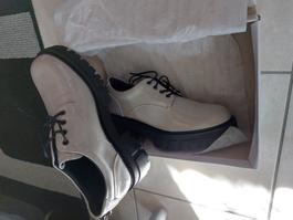 38 Scarpe dandy office donna platform combat con laci nuove