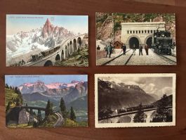 10 Ansichtskarten Schweiz diverse von Bahnen 5