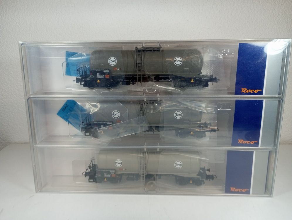Coffret 4 Wagons Citerne BASF Roco 44021 - Modélisme Ferroviaire (Neuf)