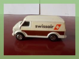 Modellauto Lieferwagen Swissair weiss braun, gebraucht