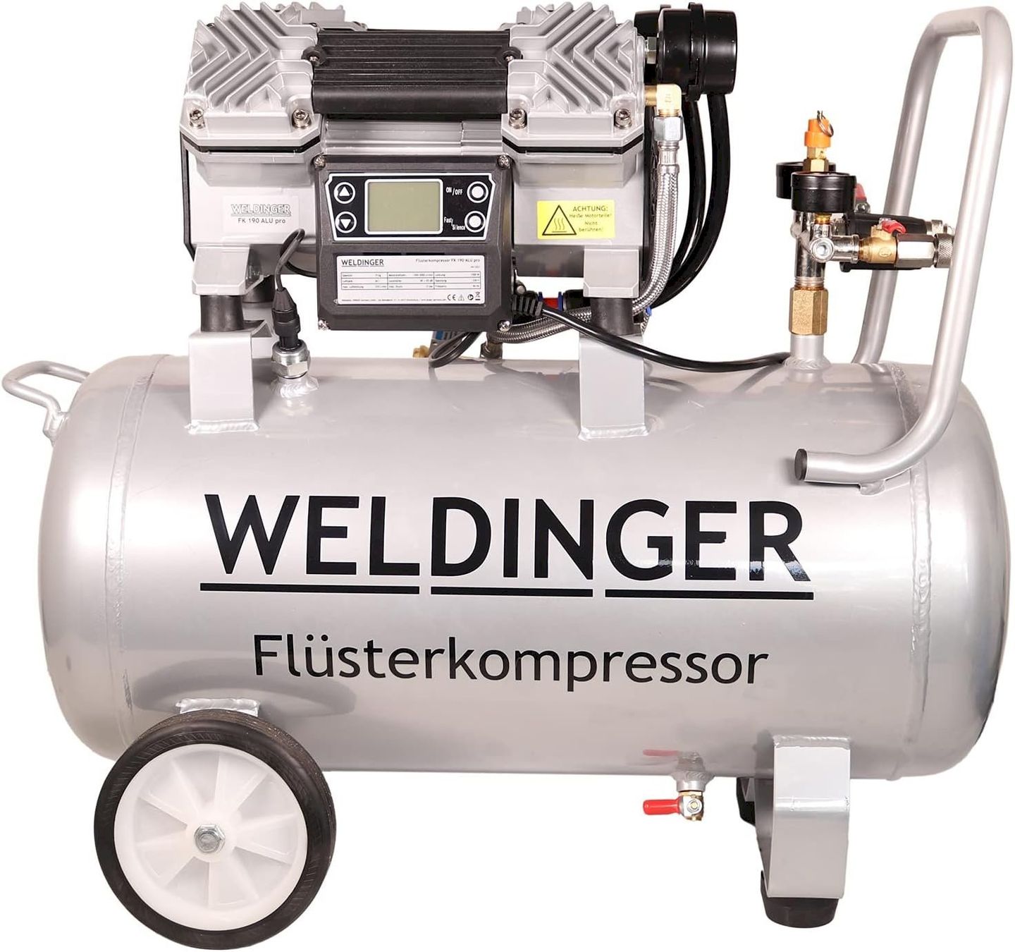 Kompressoren: WELDINGER FK190Alu pro Flüsterkompressor – Neu und originalverpackt aus Bottighofen von zaap