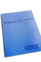 Originale Katalog: STANDARD / BSR von 1971, Wyler AG, Swiss