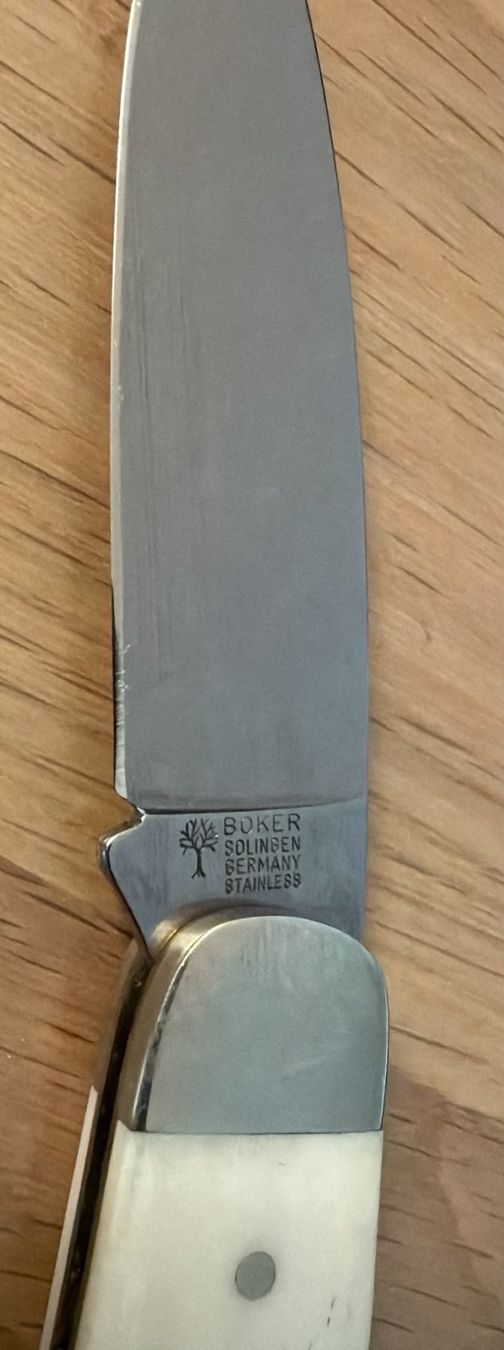 Solingen Taschenmesser: BÖKER SOLINGEN GERMANY STAINLESS GRIFFMATERIAL KNOCHEN – Gebraucht aus Zürich von Frei-Occasionen 4
