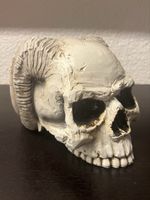 Alchemy Angel of Hades Skull, Totenkopf mit Hörnern & Engel