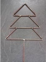 Rost-Deko Gartenstecker Tannenbaum 60 cm selbstgemacht