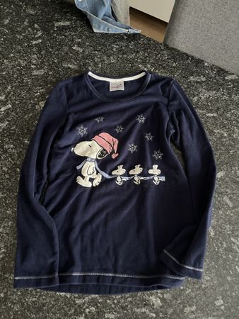 Langarmshirt Peanuts Snoopy dunkelblau Grösse XS neu