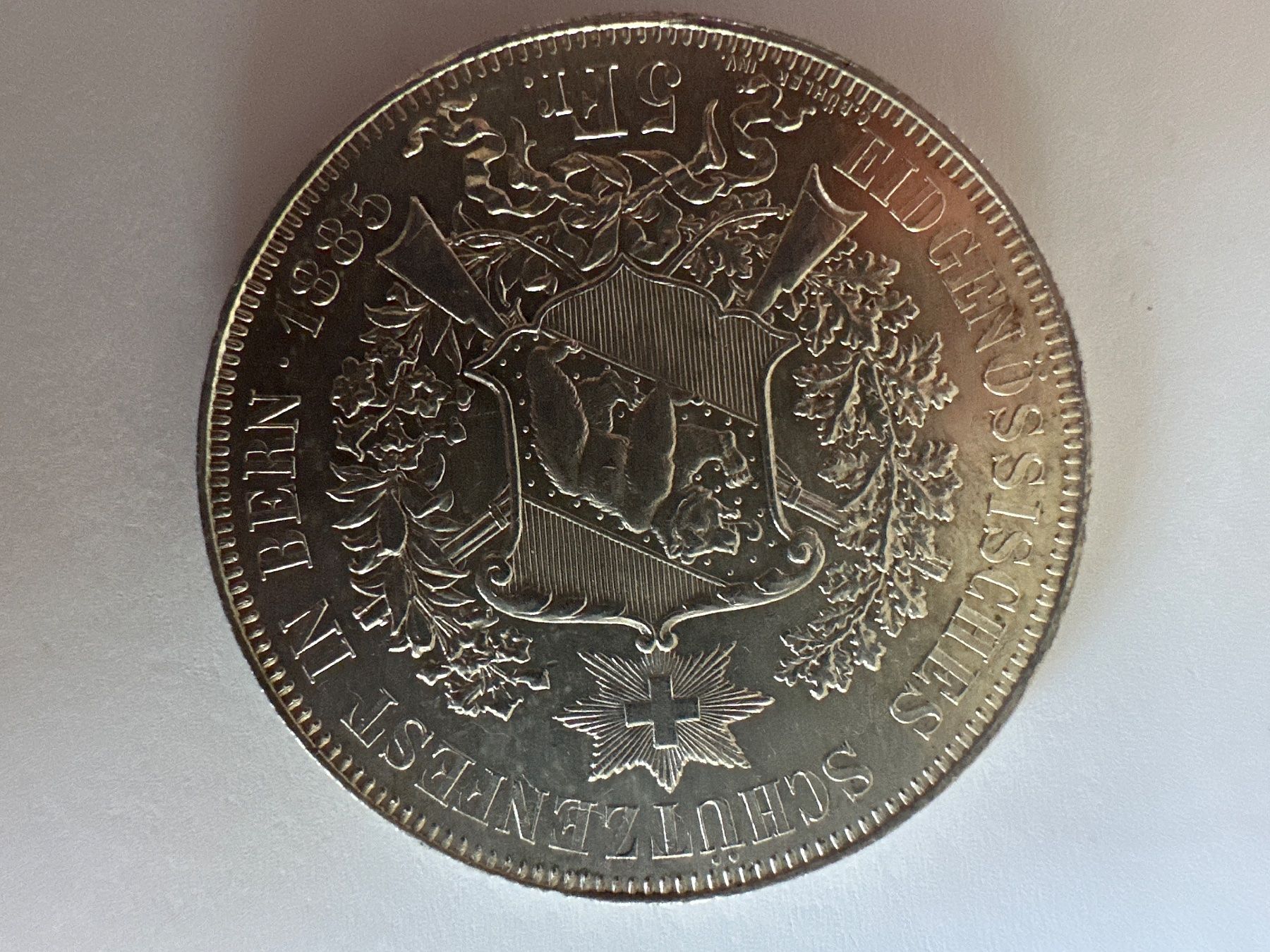 Tutti le monete: 1885 5Fr – Usato da Erlach venduto da gubbe1 1