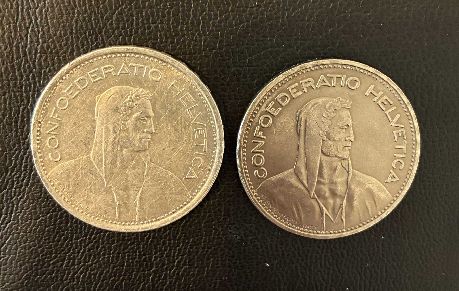 Tutti le monete: 2 Silber 5Fr. 1967 und 1969 – Usato da Köniz venduto da Habenix 3