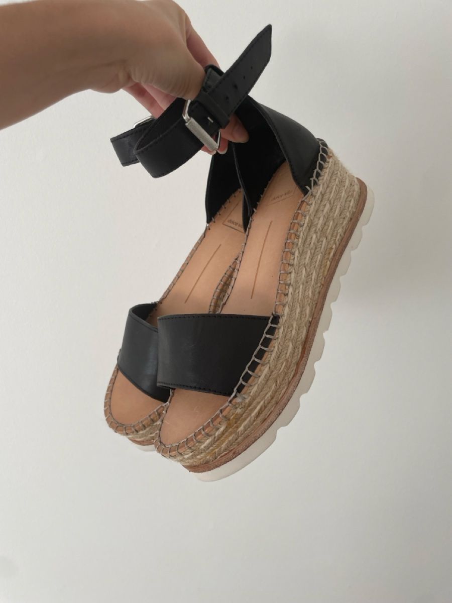 Scarpe da donna: Sandales compensées noires – Usato da Hauterive NE venduto da Liianna___