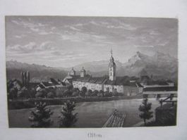 OLTEN   AQUATINTA BLATTGRÖSSE CA.26X19CM ZUSTAND GUT