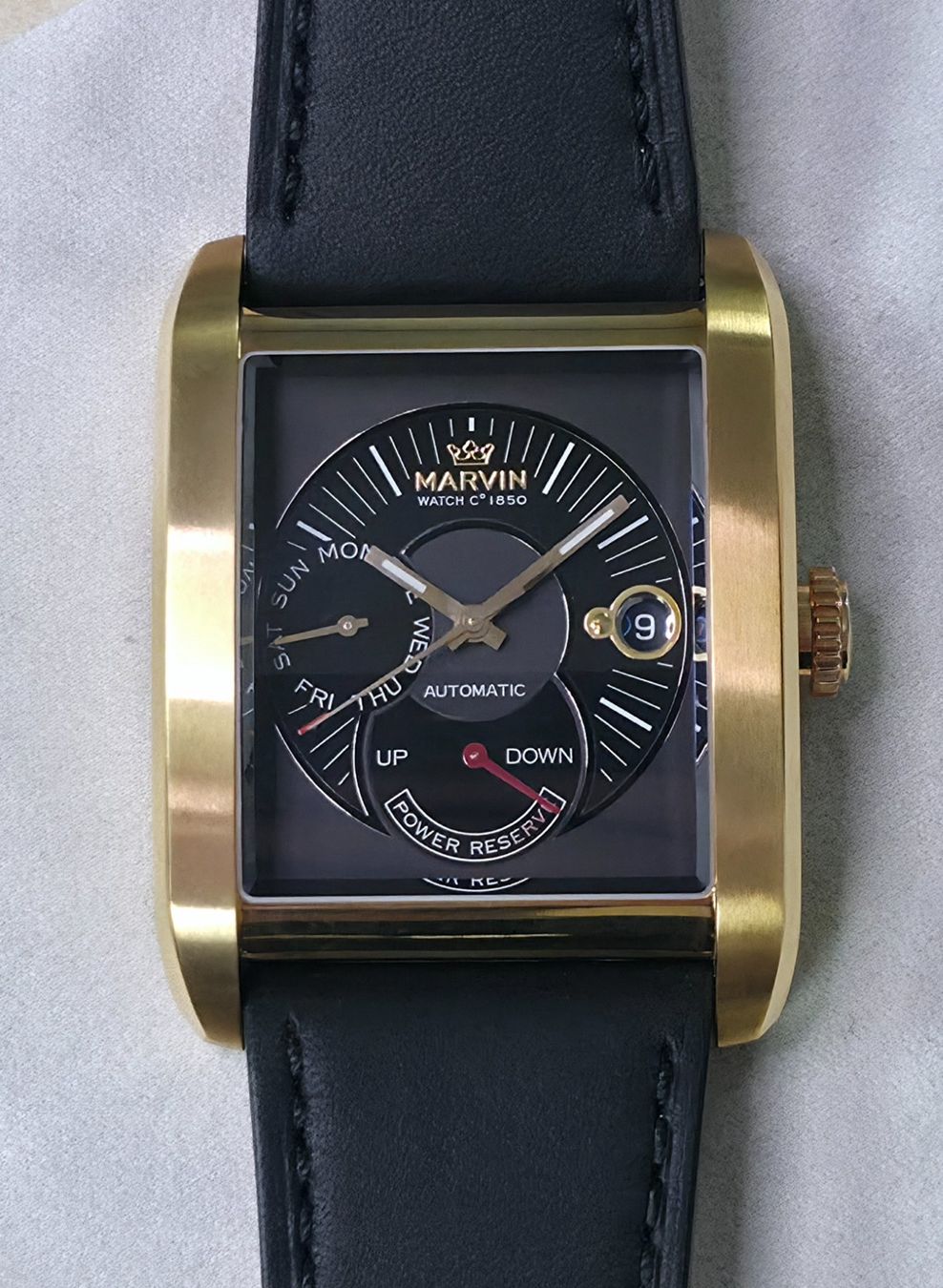 Marvin Orologi: MARVIN Malton Rectangular Lim. 102/150 – Power Reserve - NOS – Nuovo (secondo la descrizione) da Dietlikon venduto da litisop