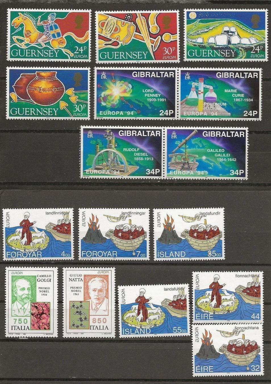 Tous les timbres: Europa Tous les pays 1994 ** – Neuf (Voir description) à Sion par PierreP01 1