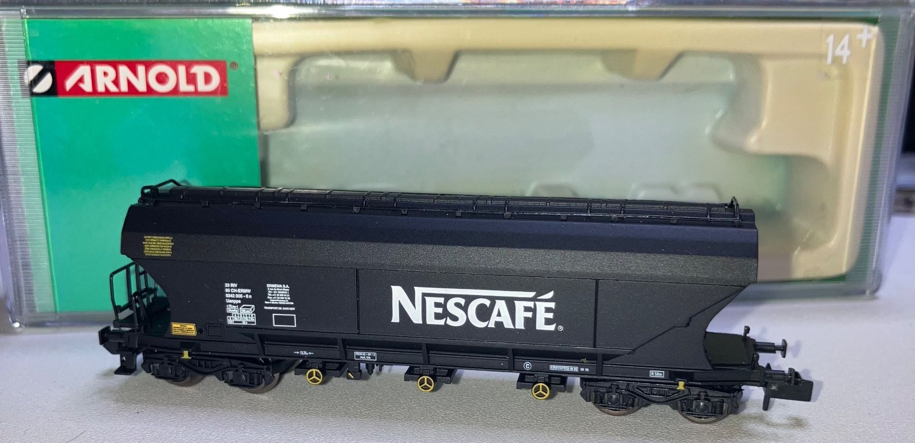 Arnold Modellini di ferrovie: NESCAFÉ Arnold Silowagen  mit OVP – Usato da Dompierre VD venduto da immorentes