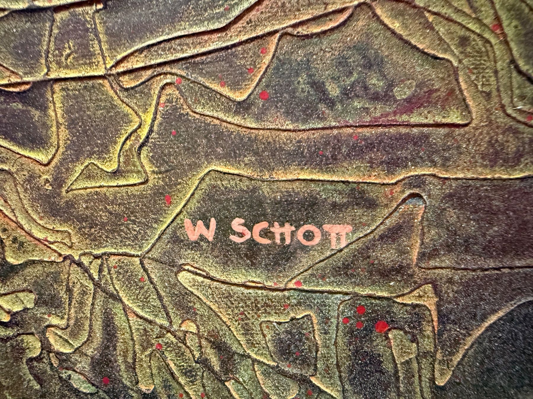 Dipinti: SCHOTT Werner Oelgemälde Komposition signiert – Usato da Bern venduto da Jwpm66 3