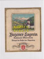 Etikette - Bozener-Lagrein "Schloss Maretsch" /bd