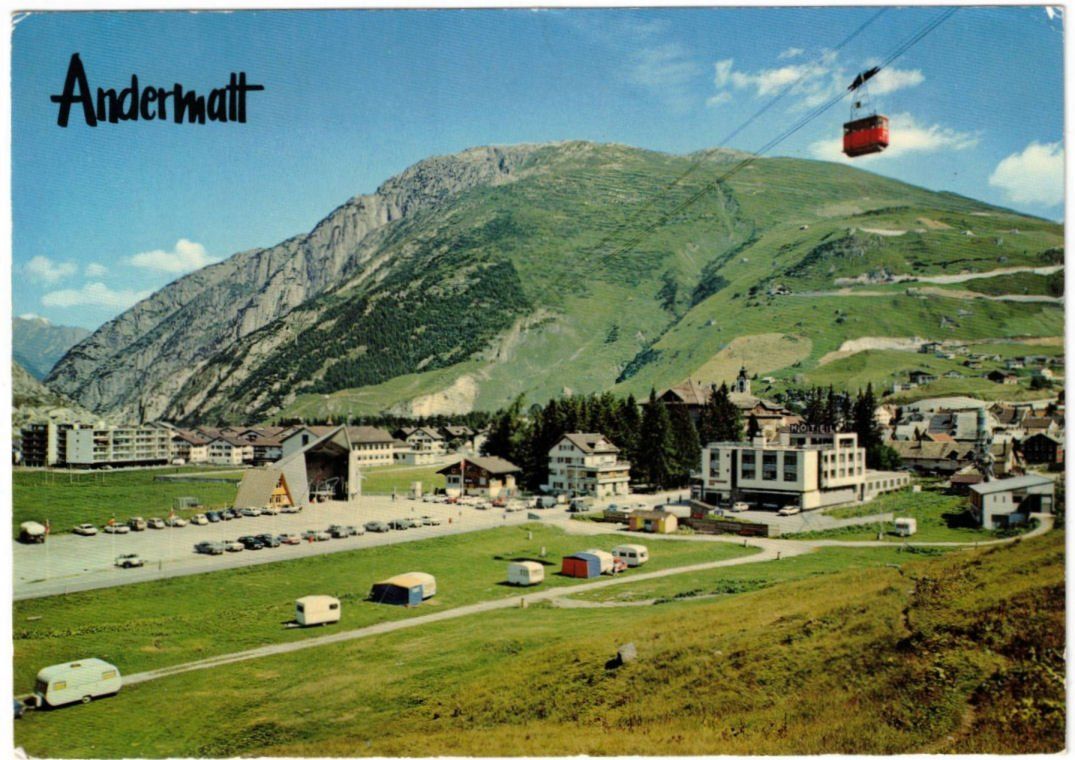 Ansichtskarten: Andermatt - Luftseilbahn Andermatt--Gurschenalp – Gebraucht aus Binningen von Mountainrider