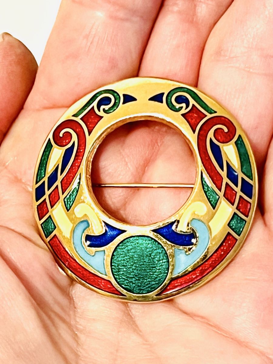 Spille & Fermagli: Vintage Celtic Enamel Brooch – Usato da Rüschlikon venduto da topswissvintage 3