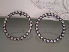 VINTAGE Ohrringe mit.Zirconia