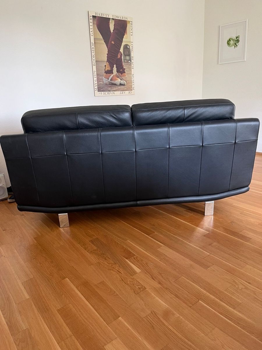 Divani: Ledersofa schwarz – Usato da Zürich venduto da fab.gr 1