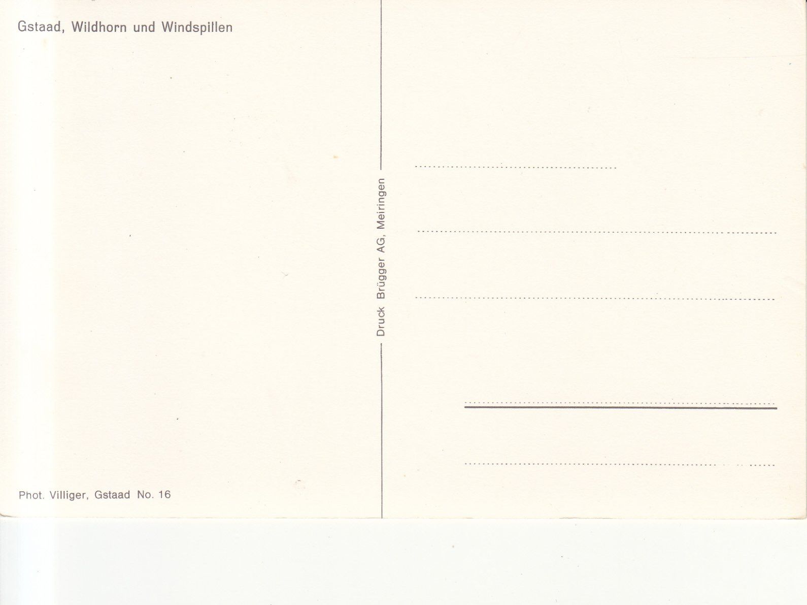 Cartoline postali: Gstaad ca. 1960 – Usato da Bürglen TG venduto da StampGraf 1
