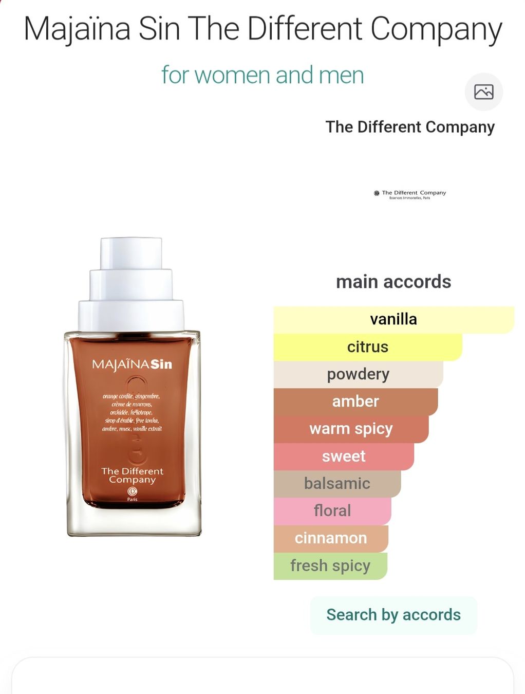 Profumi & Eau de Toilette: Majaina Sin - The Different Company – Usato da Lausanne venduto da Super-cerise 4