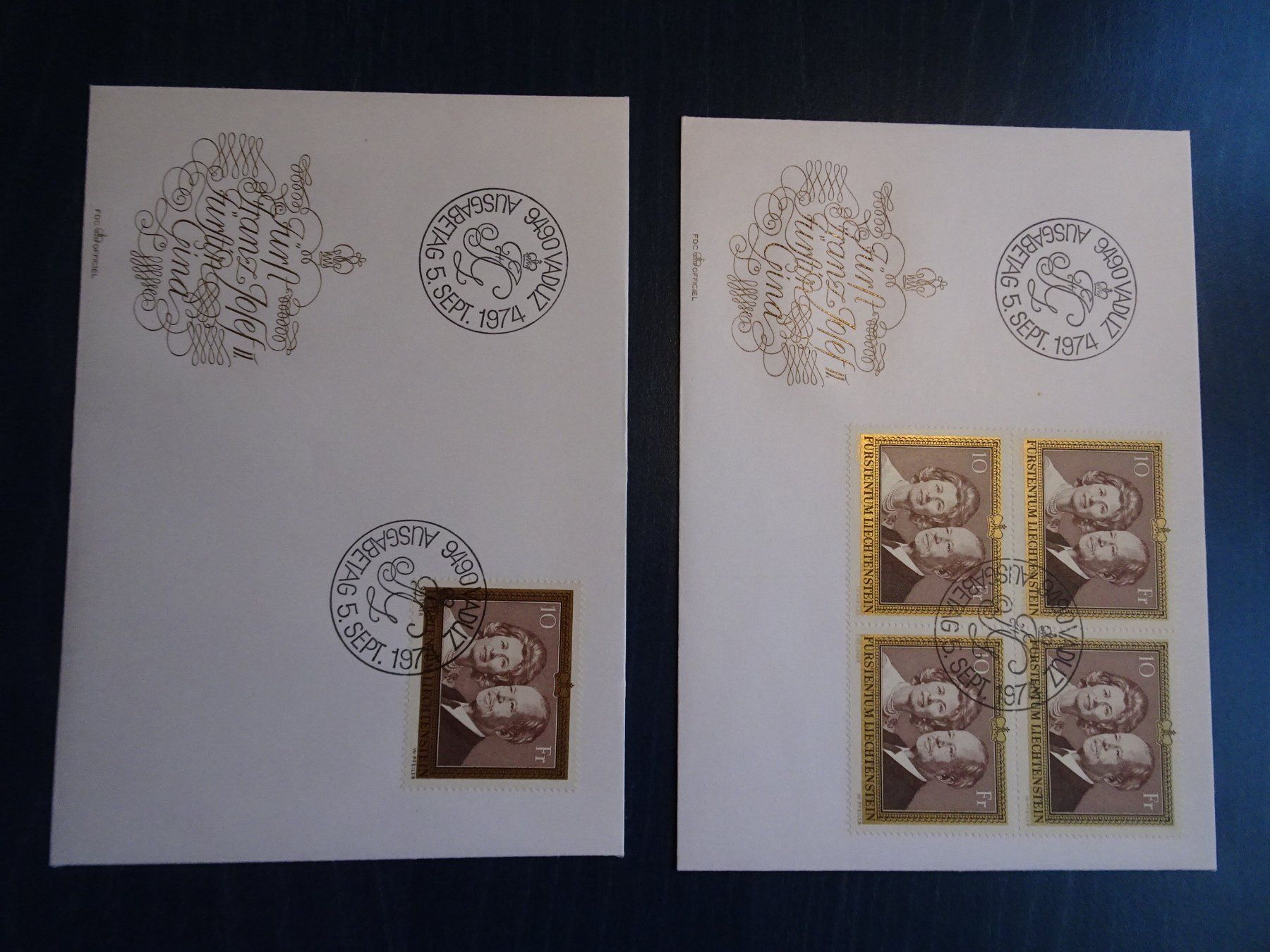Tous les timbres: FDC 1974 – Neuf (Voir description) à Aadorf par Chnorli-Furz