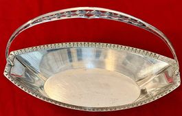 Schale in Korbform von WMF versilbert 1910-1925 Jugendstil