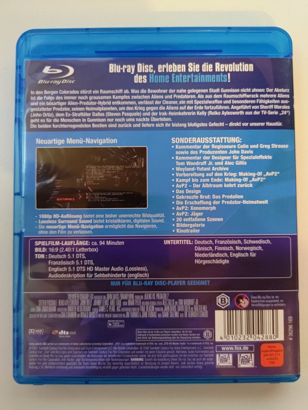 Tutti i DVDs: Aliens vs. Predator 2 – Usato da Liestal venduto da Kratzilla 2
