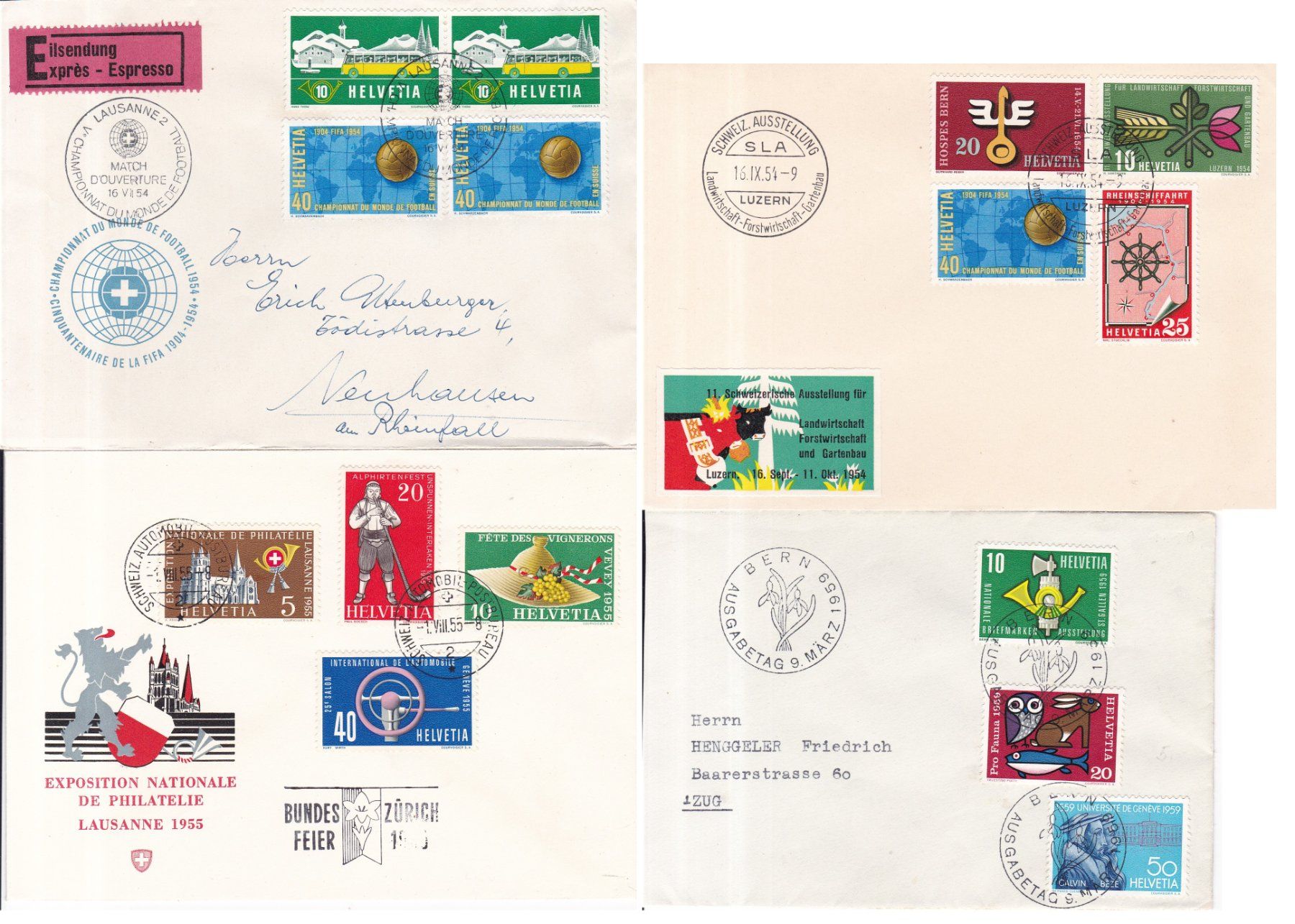 Tous les timbres: 30 Stk. Alte CH Briefe, Postkarten, PJ etc. – D'occasion à Münchwilen AG par Nesar 2