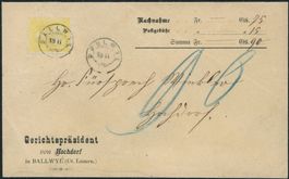 LU Ballwil - Zwergstempel - Sitzende Helvetia - Brief - EF