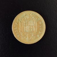 1 Peseta Münze Spanien 1966